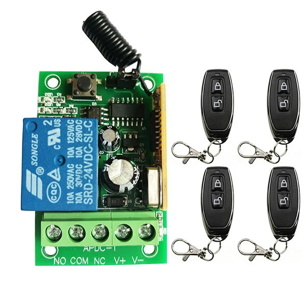 Новый DC12V 24V 1 CH 1CH RF беспроводной переключатель системы дистанционного управления