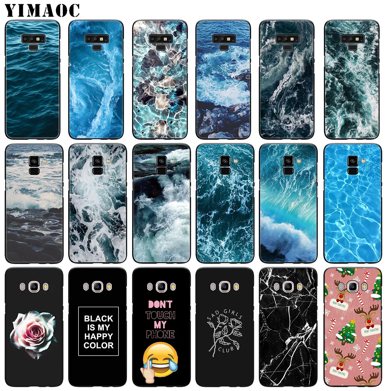 waves ocean water light refractions Soft Phone Case for Samsung Galaxy A6 A9 A8 A7 2018 A3 A5 2016 2017 Note 9 8 10 Plus Lite | Мобильные