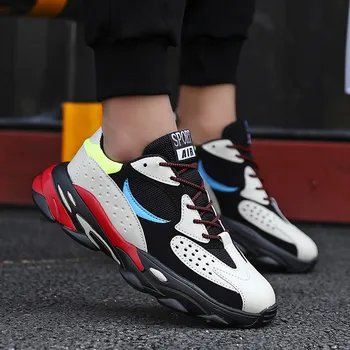 

Retro fashion hot old man pu bottom net men's shoes casual shoes fashion high quality deodorant sports shoes breathable shoes