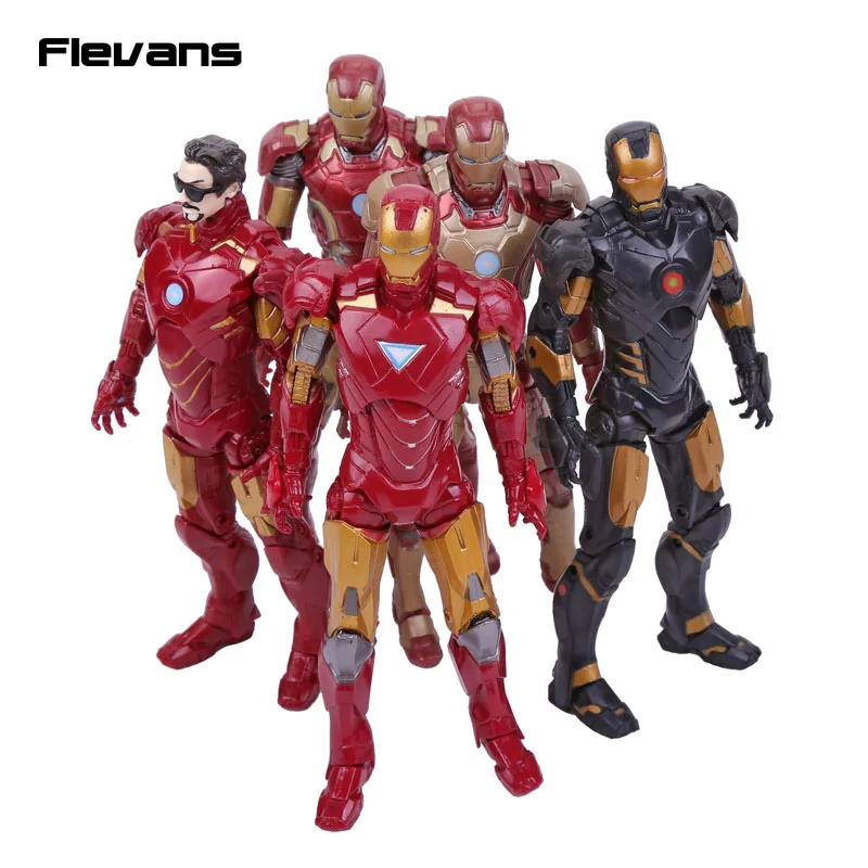 

Original Good Quality Iron Man MK42 MK43 Iron Patriot Tony Stark PVC Action Figure Collectible Model Toy 16cm 5 Styles