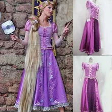 ; длинное фиолетовое платье принцессы Рапунцель для костюмированной вечеринки; платье для женщин и девочек на заказ