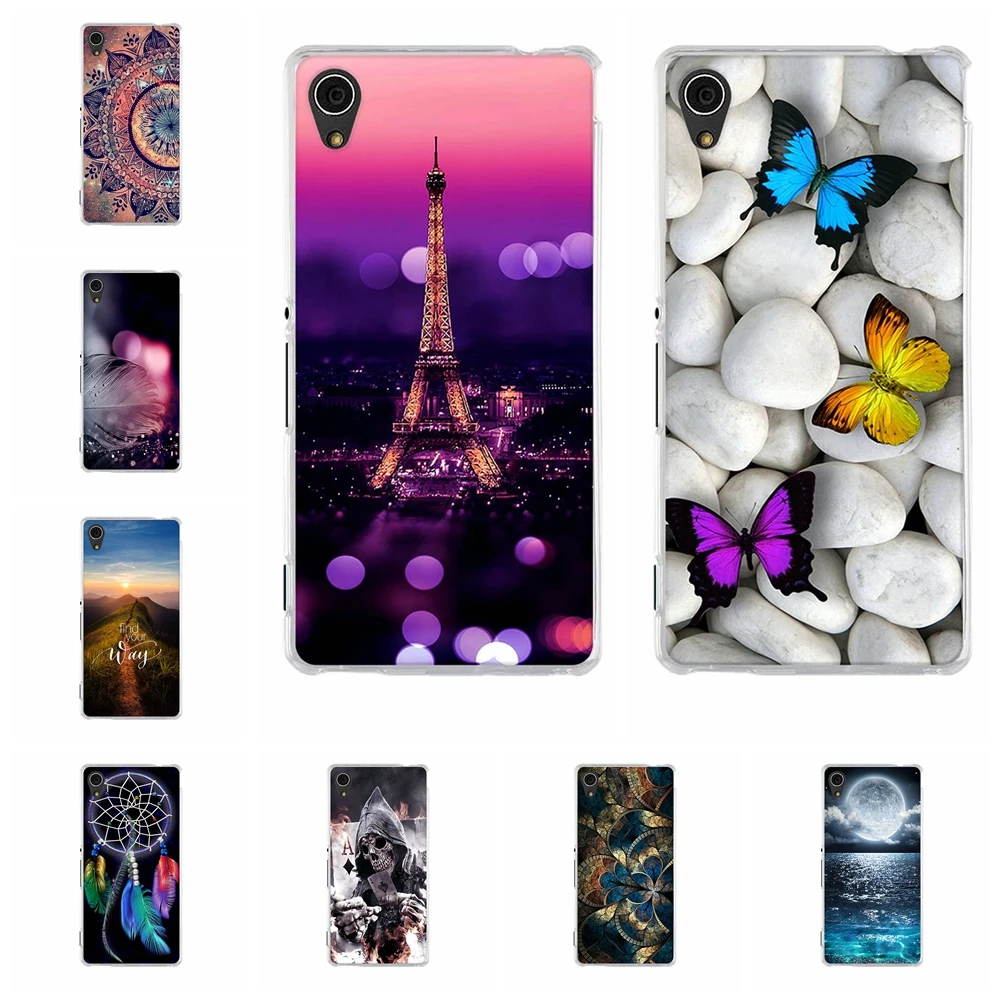 

For Sony Xperia M4 Aqua Case TPU For Sony M4 Aqua Dual E2303 E2312 E2333 E2353 Cover Cute Pattern For Sony Xperia M4 Aqua Capa