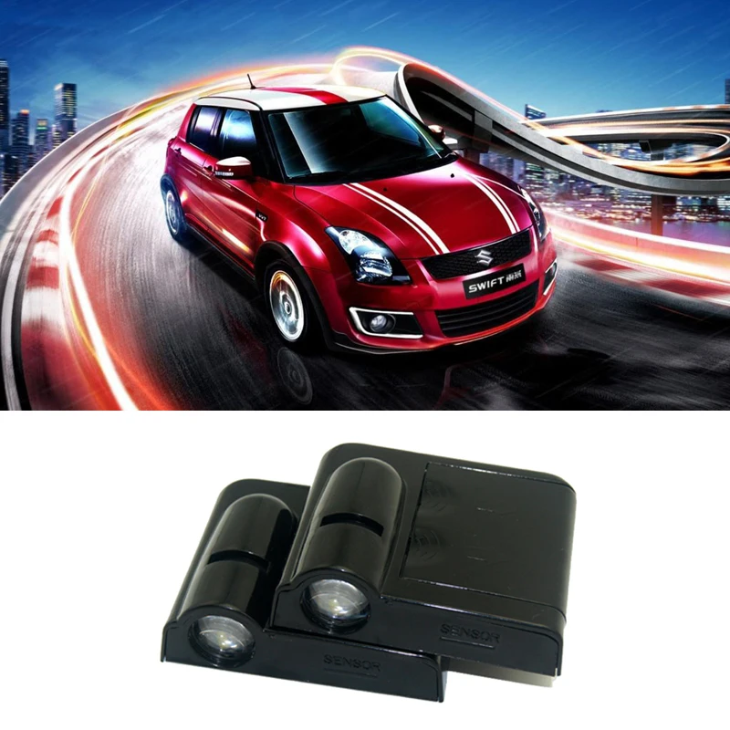 

2 x Wireless LED Car Door Logo Projector Welcome Ghost Shadow Light For Suzuki Swift SX4 S-Cross Jimmy Alto Celerio Grand Vitara