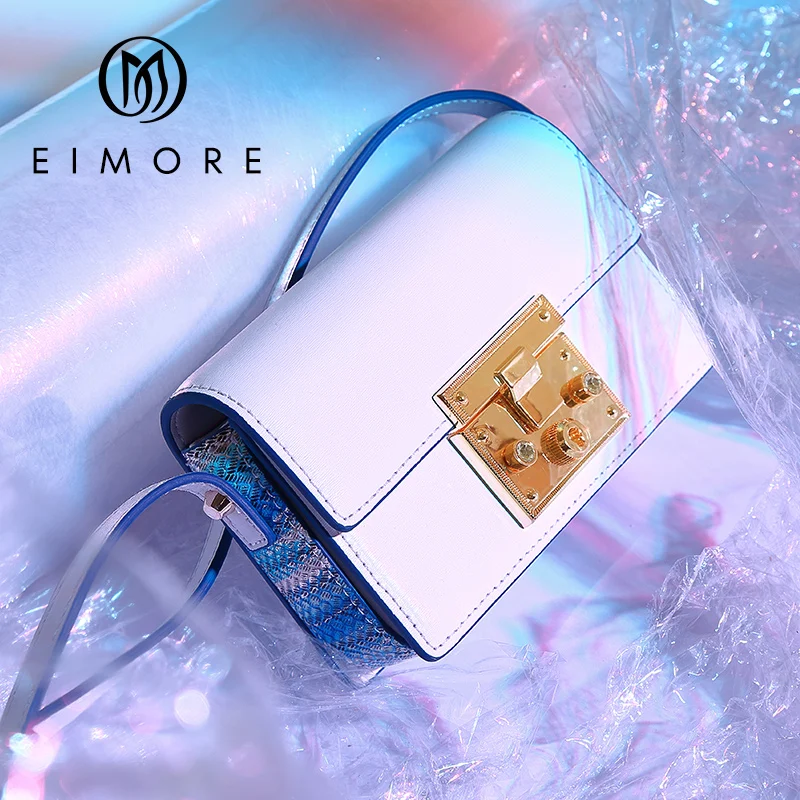 

EIMORE Summer Bags Women Genuine Leather Handbags Small Women Messenger Bag Ladies Shoulder Bag Female Party Lock Bag