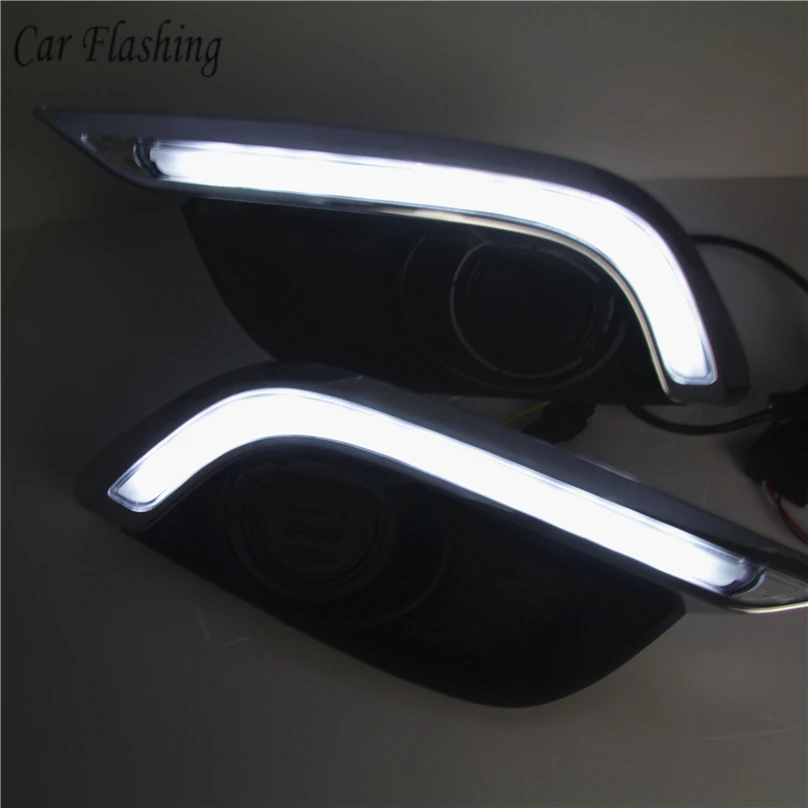 Car Flashing for chevrolet Chevy AVEO Sonic 2014 2016 LED DRL Driving
