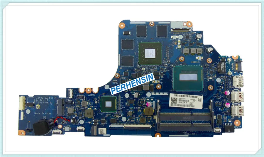  For Lenovo Y50-70 Y50 70 Mainboard ZIVY2 D23 LA-B111P i7-4720HQ 860M 4GB 100% WORK PERFECTLY
