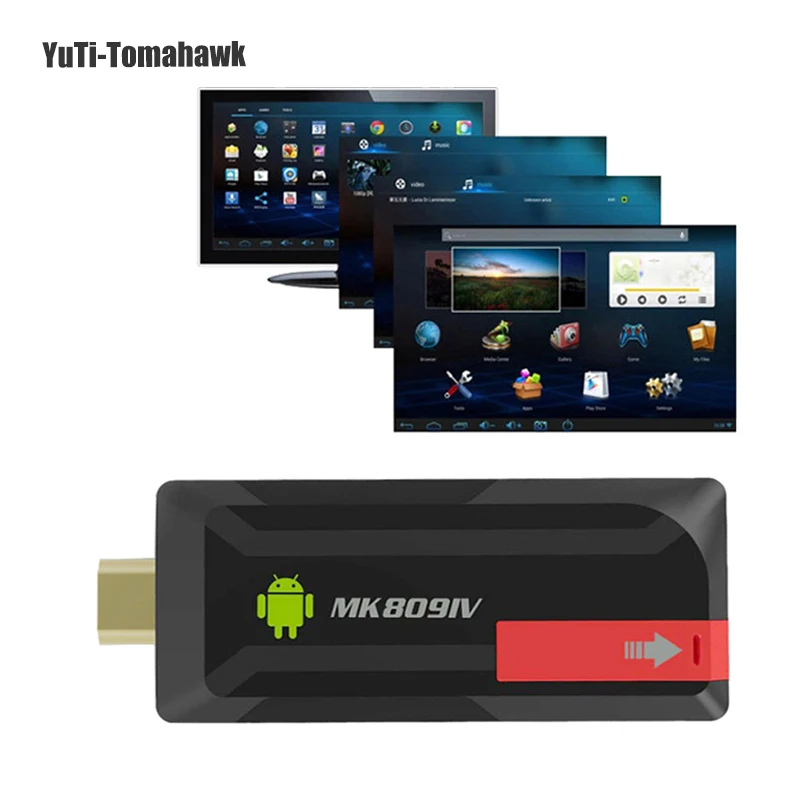 

HOT MK809IV Smart TV 2GB/8GB Android TV Box Wireless HDMI Dongle Android Mini PC Quad Core RK3188T WIFI Bluetooth TV Stick