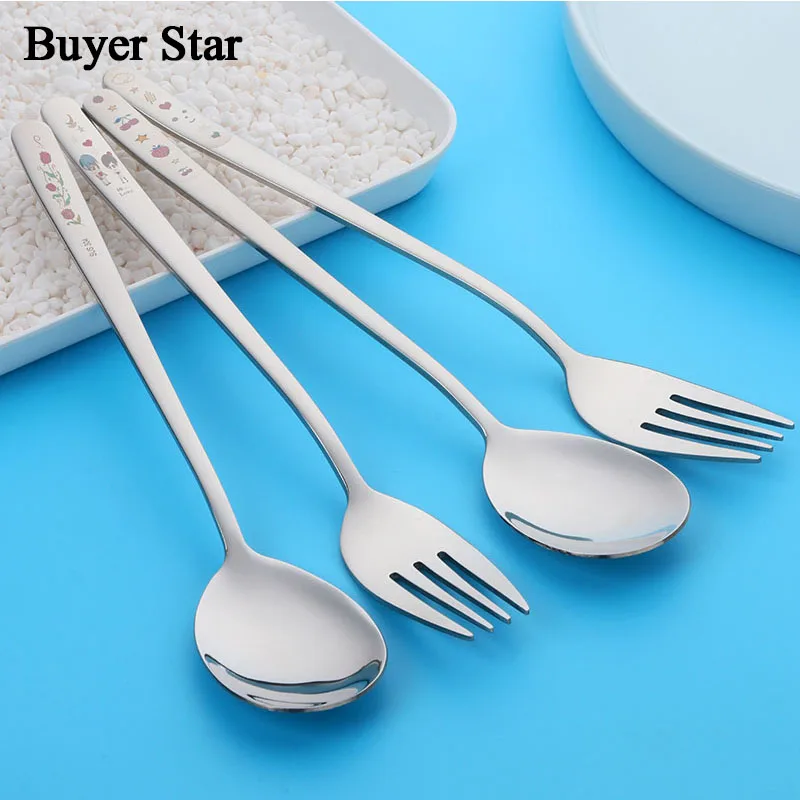 

2 set/lot 304 Stainless Steel Korean Dinnerware Sets Personalized Laser Engraving Patterns Square tableware