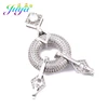 Juya DIY Jewelry Components Geometric Fastener Clasp Connector Pendant Accessories For Women Handmade Pearls Jewelry Making ► Photo 3/6