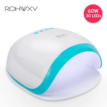 ROHWXY УФ лампа для ногтей дизайн 30 светодиодный светильник бисер высокой мощности Сушилка для ногтей с Умной инфракрасной индукцией для ногтей инструменты для лака