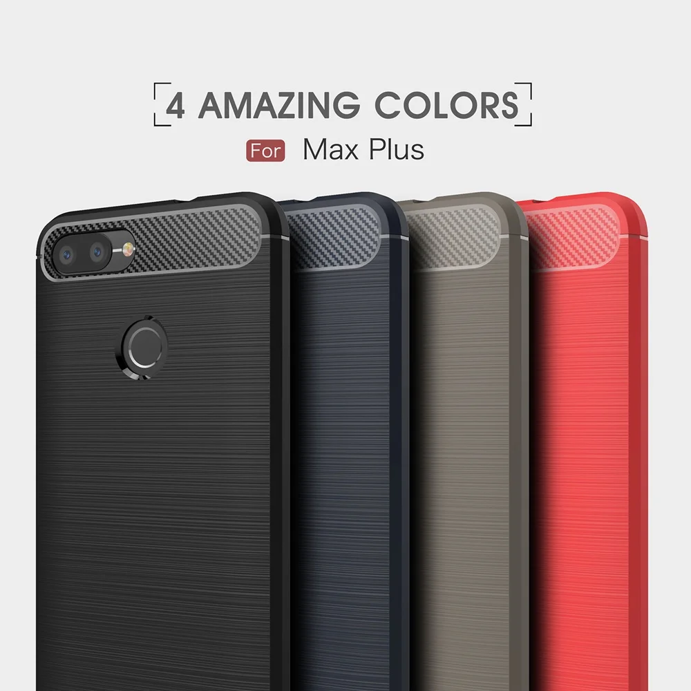 

For Fundas ASUS Zenfone Max Plus M1 Case Luxury Silicone Carbon Fiber Soft Case For ASUS Zenfone Max Plus (M1) ZB570TL Case Bag