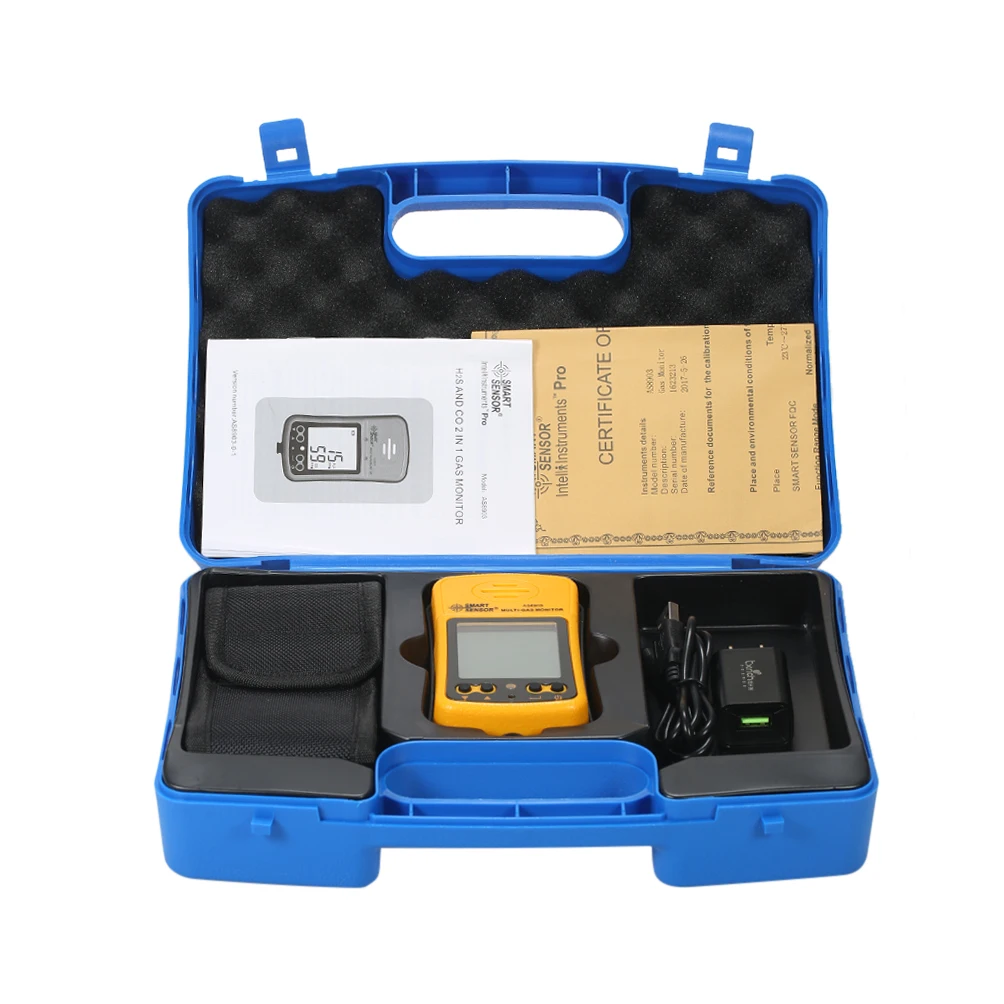 

AS8903 Portable High Sensitive CO Gas Sensor Monitor LCD Display 2 in 1 Carbon Monoxide / Hydrogen Sulfide Gas Detector