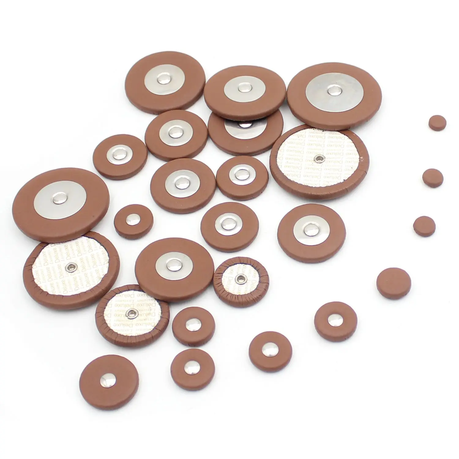 26 Pieces Sax Leather Pads Replacement for Alto Saxophone High Quality