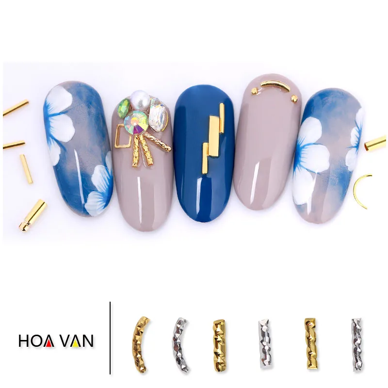 100pcs/bag New 3D Nail Art Decoration Alloy Accessories Japan Mini Stud Rivet Metal rods DIY Charm Tools Supplies | Красота и