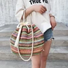 Fashion Rattan Woven Women Handbag Summer Beach Bag Large Capacity Tote Bag Handmade Knitted Straw Crossbody Bags for Women ► Photo 2/6