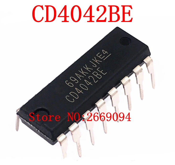 50PCS /100PCS Free shipping CD4042UBE CD4042BE HEF4042BP DIP HCF4042BE HCF4042 4042 DIP16 new and original IC | Электроника
