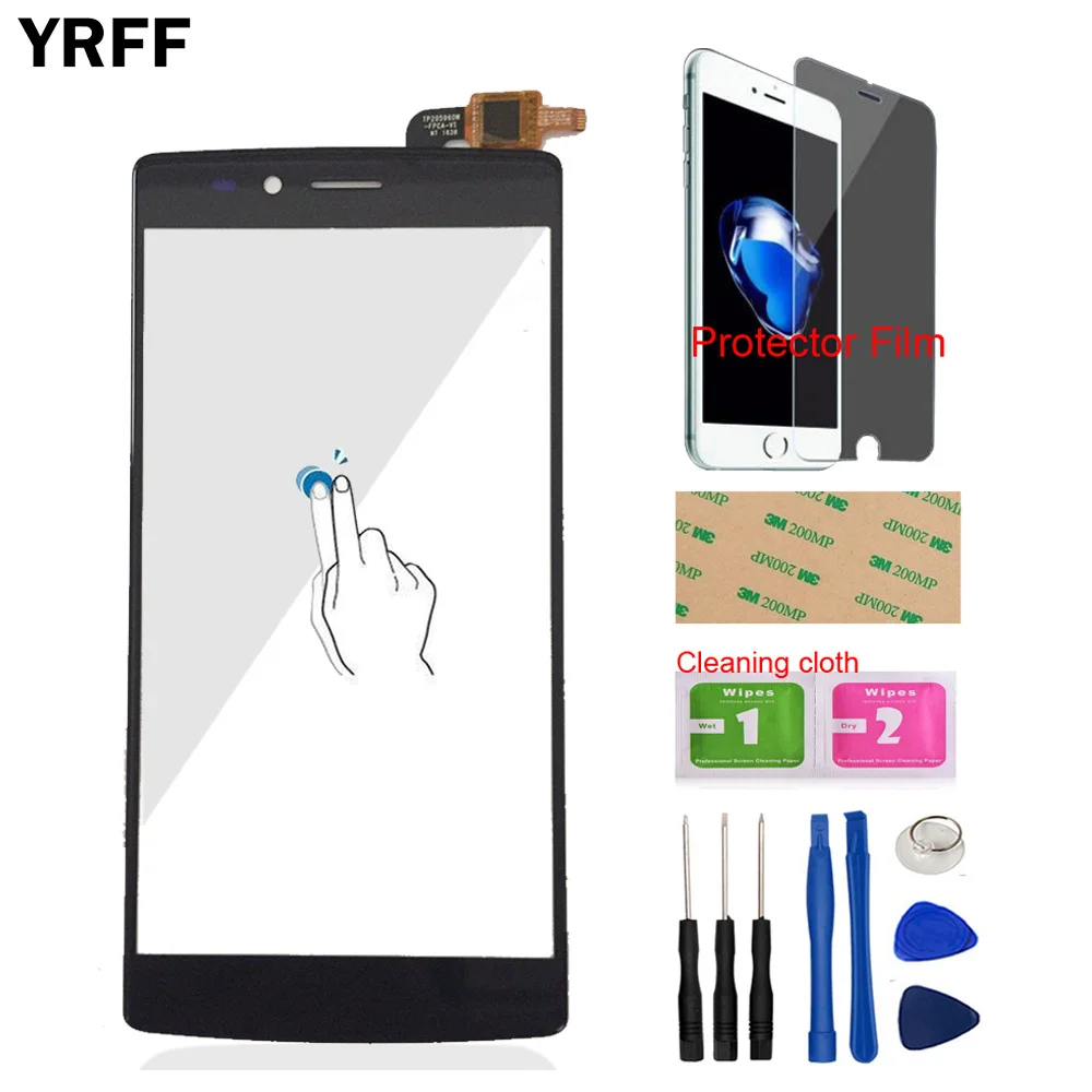 YRFF мобильный передний для Vernee Apollo Lite сенсорный экран дигитайзер панель Стекло