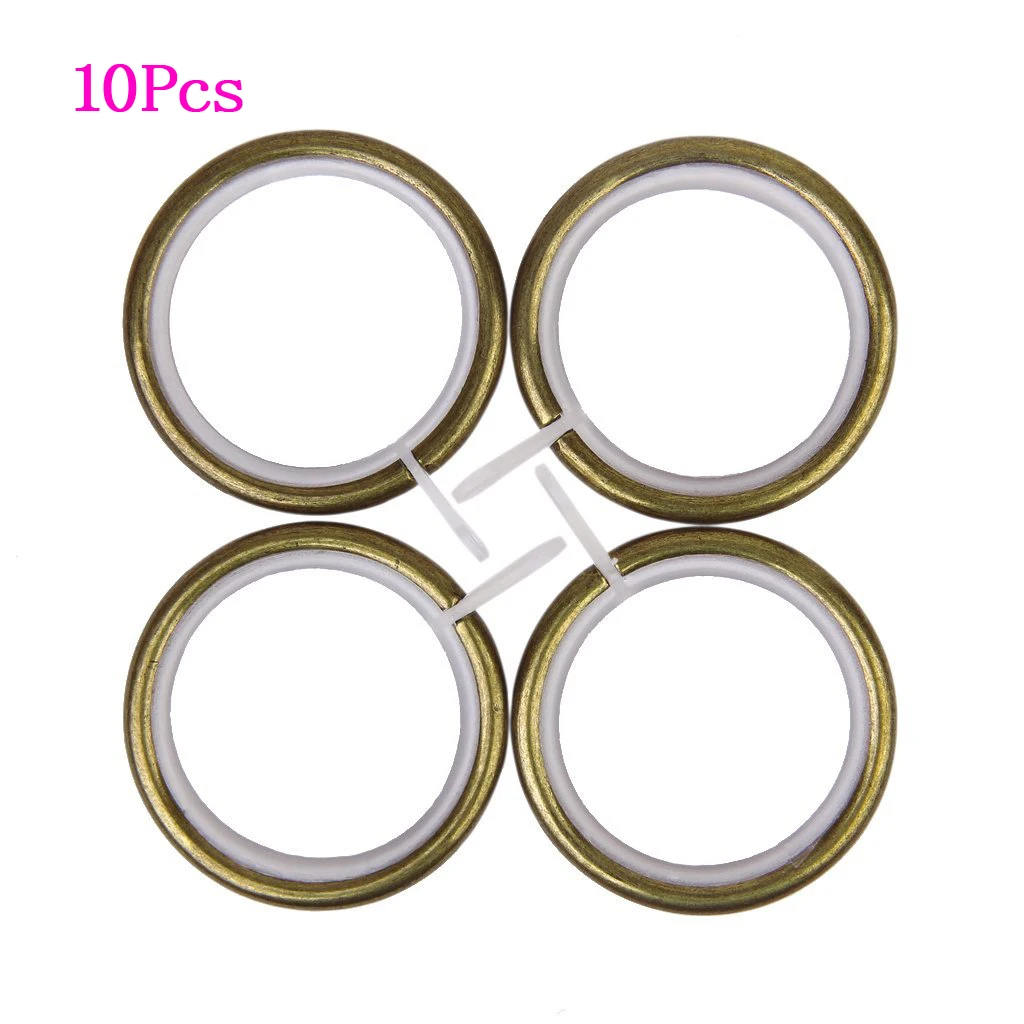 

SDFC 10Pcs Metal Curtain Rings for Plose Under 35mm - Bronze
