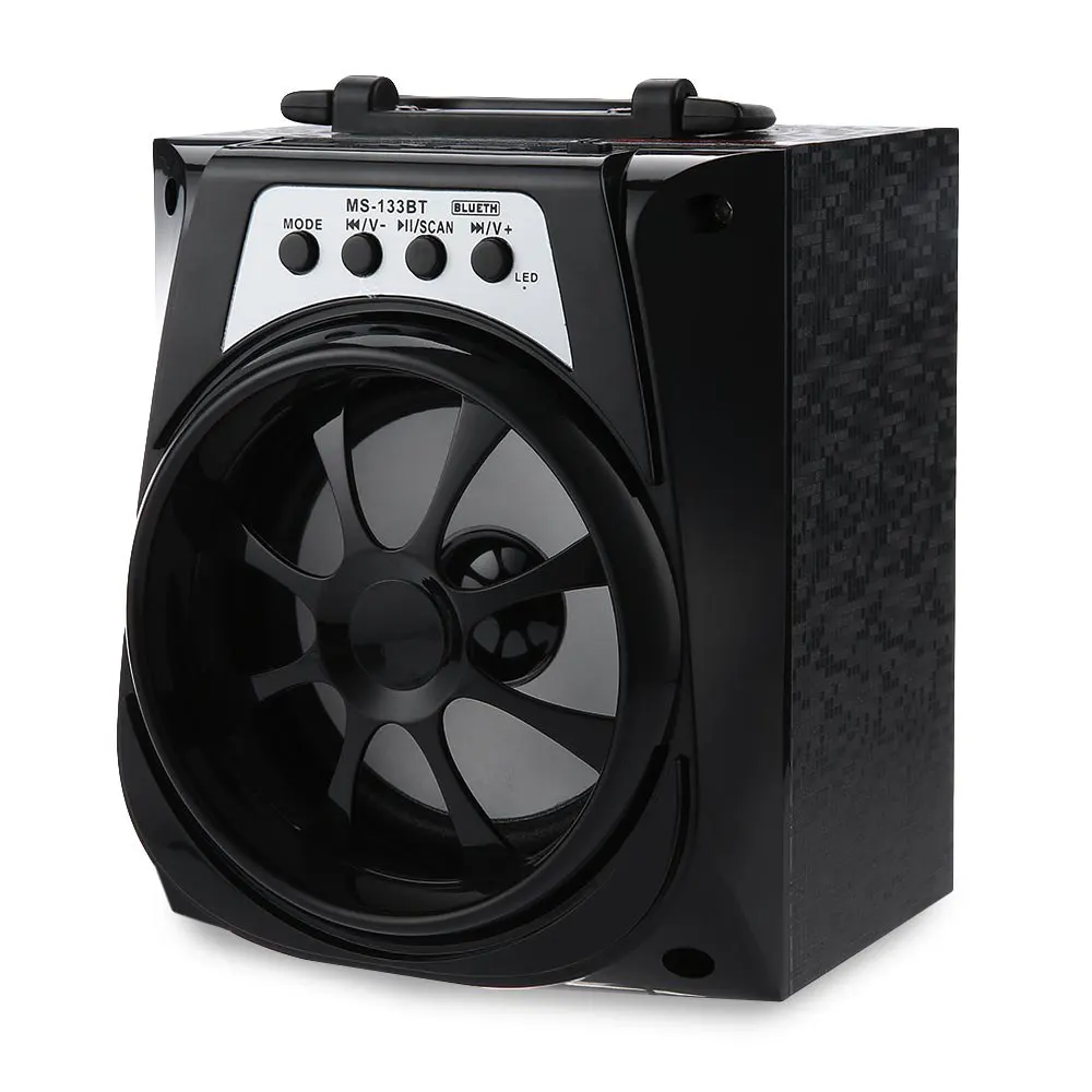 

Portable High Power Output FM Radio Wireless Bluetooth Speaker with Strong Bass Portable Audio Player Support TF Card