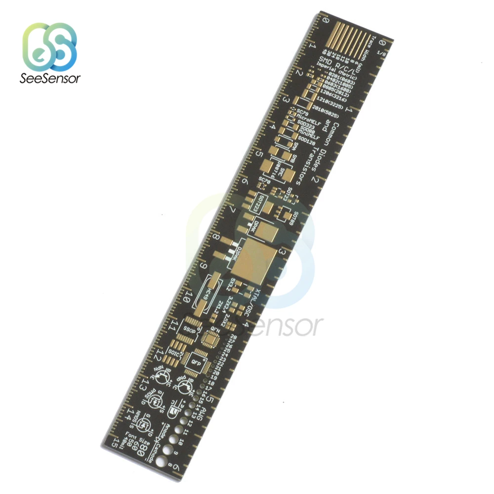 

15cm PCB Ruler For Electronic Engineers For Geeks Makers For Arduino Fans PCB Reference Ruler PCB Packaging Units v2 - 6