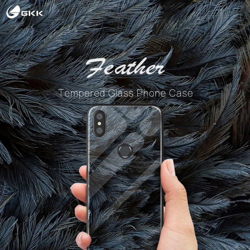 GKK Стекло чехол для Xiaomi Pocophone F1 Примечание 5 TPU противоударный Глянцевая Тонкий Redmi