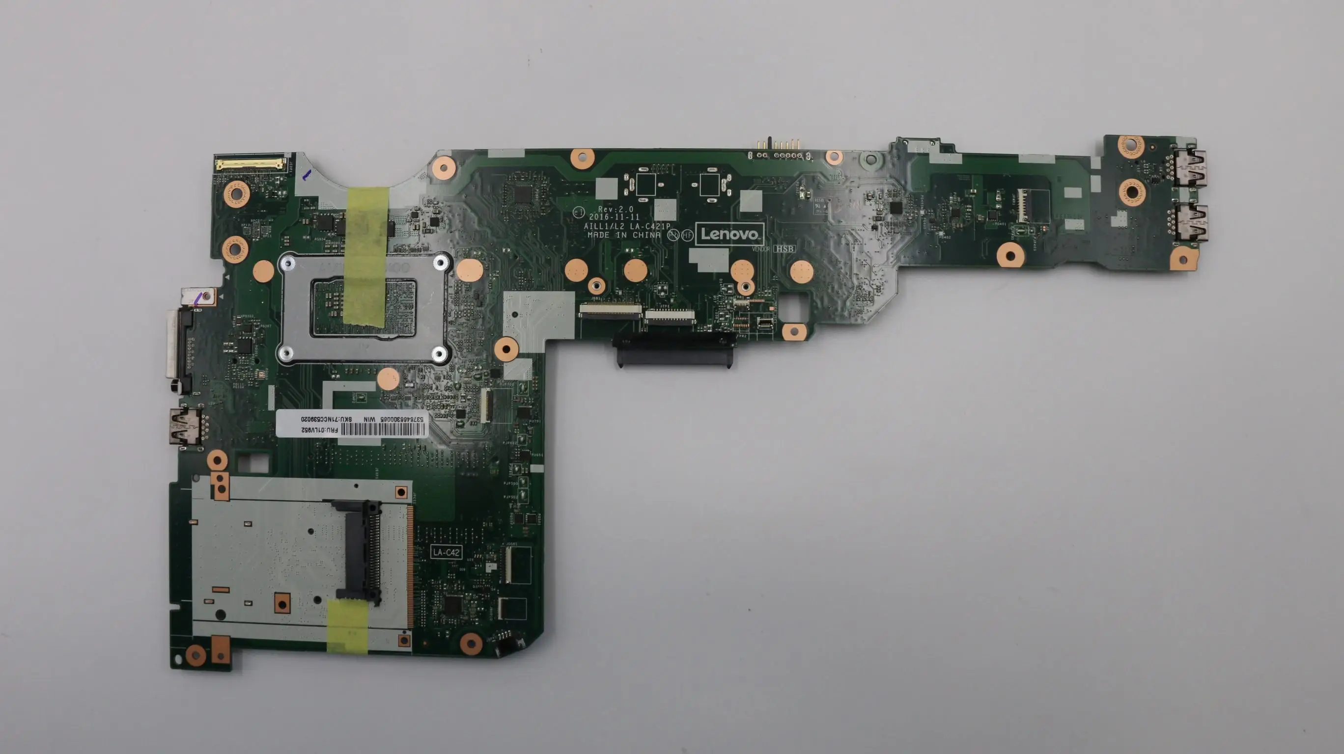 wonderful  LA-C421P for ThinkPad L560 Laptop motherboard CPU i5-6300U DDR4 FRU:01LV952 01LV949 01AY819 00UR713
