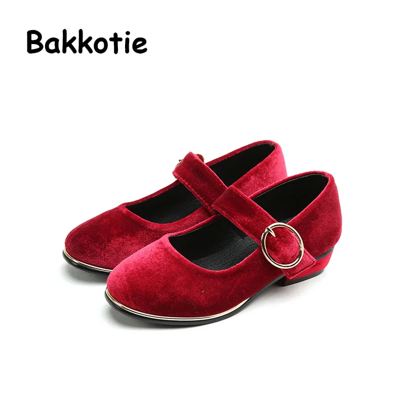 

Bakkotie 2017 New Spring Autumn Baby Casual Toddle Walking Kid Brand Leisure Girl Child Breathable High-heeled Princess Shoe Red