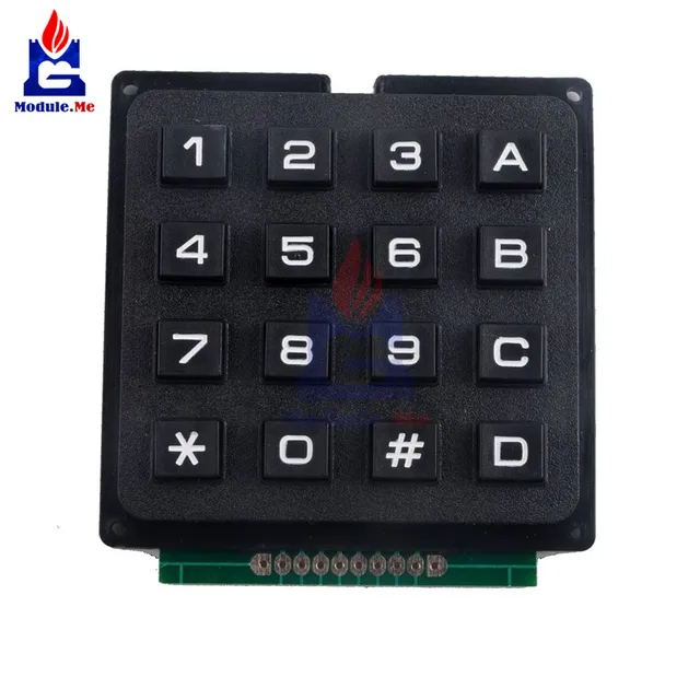 4x4 matrix keyboard keypad module use key pic avr stamp sml 4 * 44x4 matrix keyboard keypad module use key pic avr stamp sml 4 * 4 plastic keys switch for arduino controller