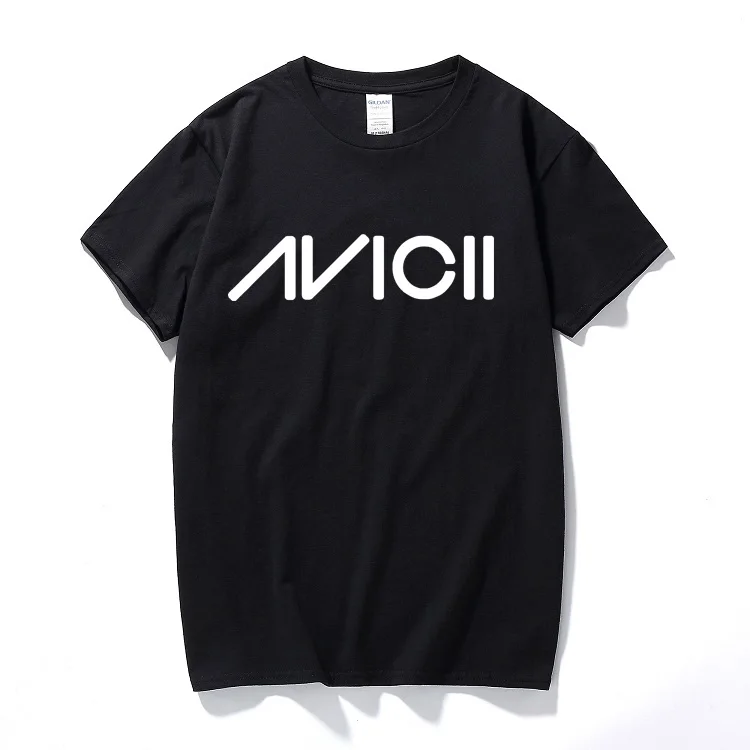 Для мужчин женщин печати музыка Dj Avicii футболка Рубашка с короткими рукавами
