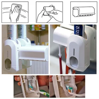 

New Arrive Automatic Toothpaste Dispenser and Brush Holder Touch