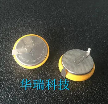 

50PCS LIR2477 Rechargeable Lithium Battery 3.6V Horizontal Can replace CR2477 with Welded Pin Button Battery