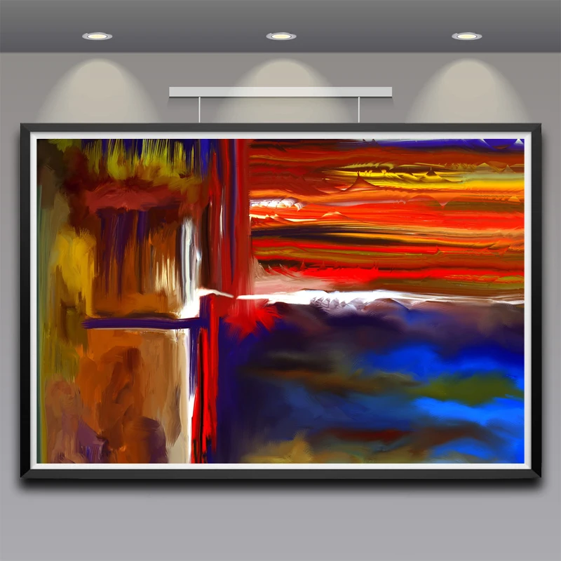 Artwork Colorful Art Silk Poster Print Classic Wall Home Decor Painting