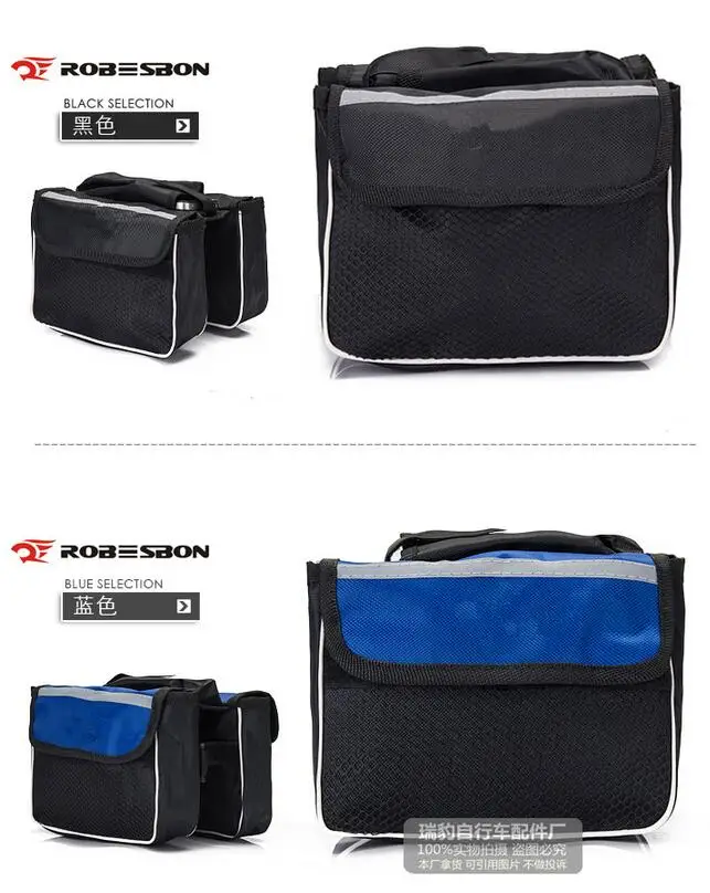 Excellent ROBESBON 3 colors option Bicycle Cycling Bag Bike Top Tube Saddle Bag Bicycle Frame Pannier Bag Rack Bicycle Accessories 1 Excellent ROBESBON 3 colors option Bicycle Cycling Bag Bike Top Tube Saddle Bag Bicycle Frame Pannier Bag Rack Bicycle Accessories 1