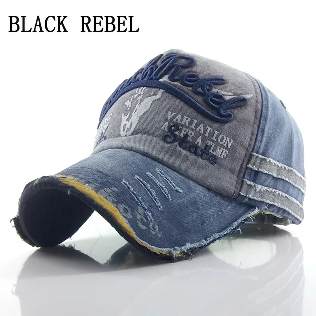 Black Rebel Brand Men Baseball Caps Dad Casquette Women Snapback Caps Bone Hats For Men Fashion Hat Gorras Letter Cotton Cap