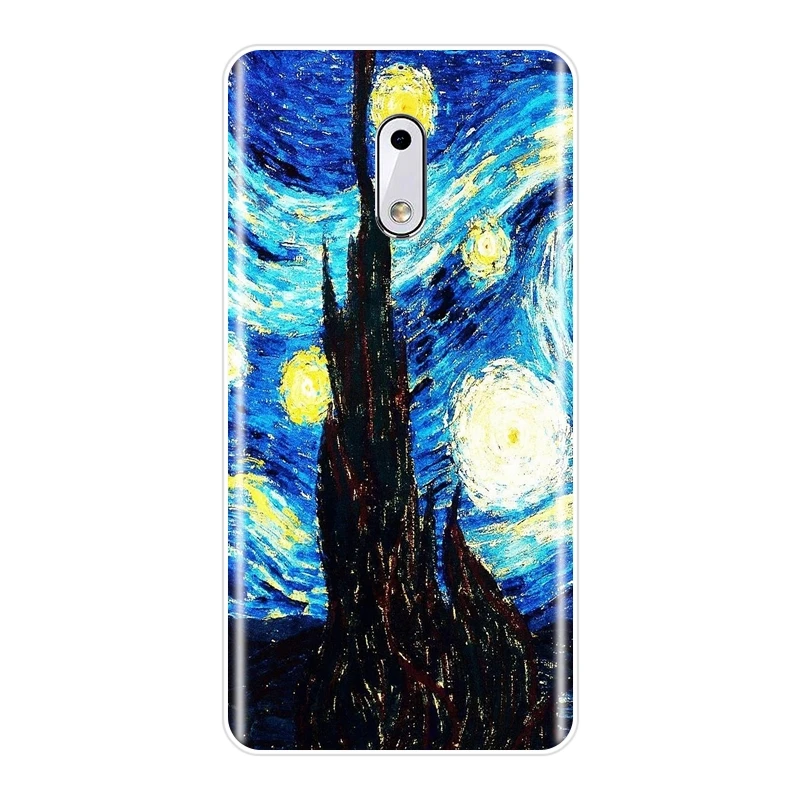 Мягкий чехол для телефона с рисунком Ван Гога Nokia 7 Plus X6 Nokia2 Nokia3 Nokia5 Nokia6