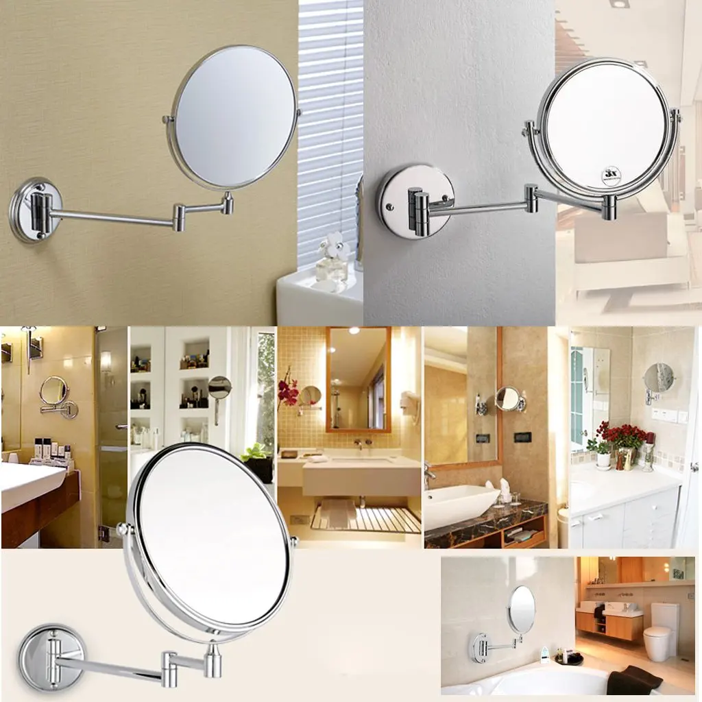 design bathroom mirror cosmetic mirror 7x magnification wall mounted