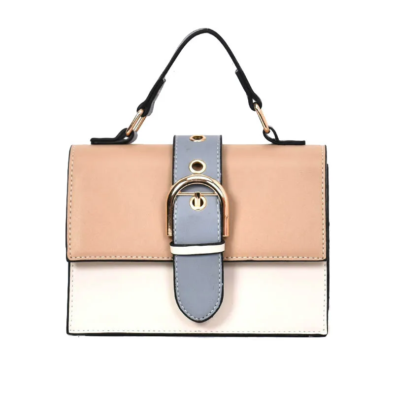

Women's Designer Handbag 2019 Fashion New High quality PU Leather Women bag Contrast Lady Tote Shoulder Messenger Bag Crossbody