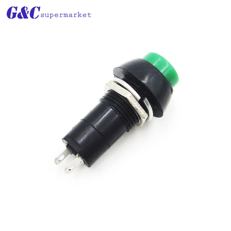5PCS 12mm Plastic Push Button Switch Momentary Switchs 3A 250V PBS-11B 2PIN
