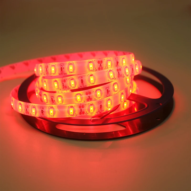 Супер яркая SMD 5630 5730 Светодиодная лента гибкий свет DC 12V водонепроницаемый Fita 60