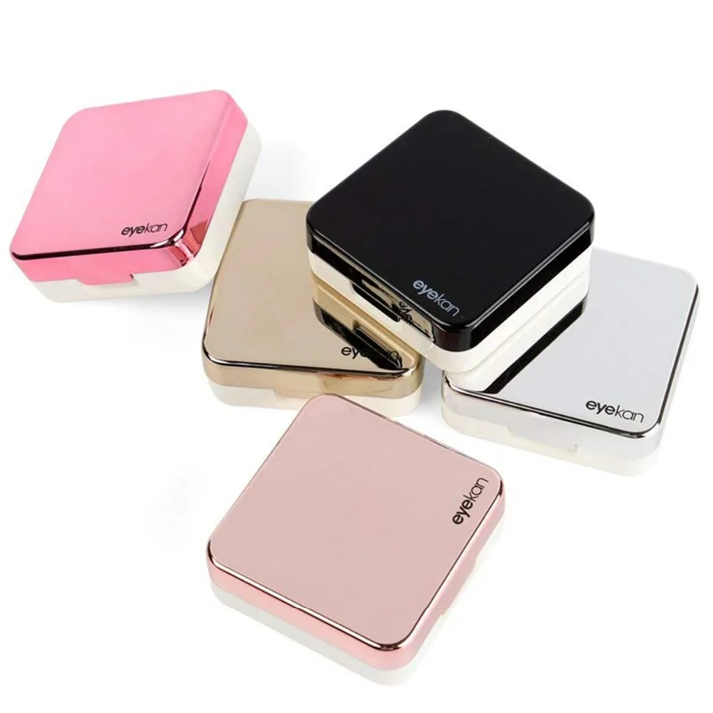 

Six-piece set Portable Contact Lens Holder Mini Plastic Travel Box Storage Soaking Box Case Set home use travelling