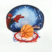 Disney Marvel Человек-паук детские развивающие игрушки баскетбольные Совета Хооп спортивные игрушки баскетбольные для мальчиков детские подарки с 2 шариками
