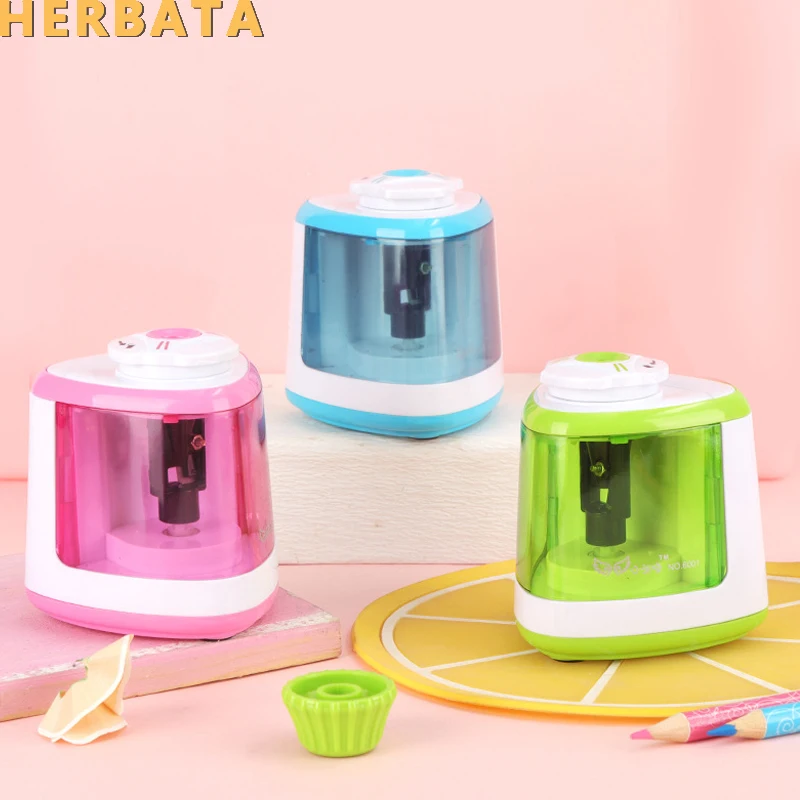 

Free Shipping Automatic Pencil Sharpener Cartoon Electric Pencil Sharpener Single Hole Pencil Sharpener Sacapuntas CL-2225