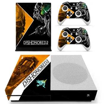 

Game Dishonored 2 Skin Sticker Decal For Xbox One S Console and Controllers for Xbox One Slim Skin Stickers Vinyl