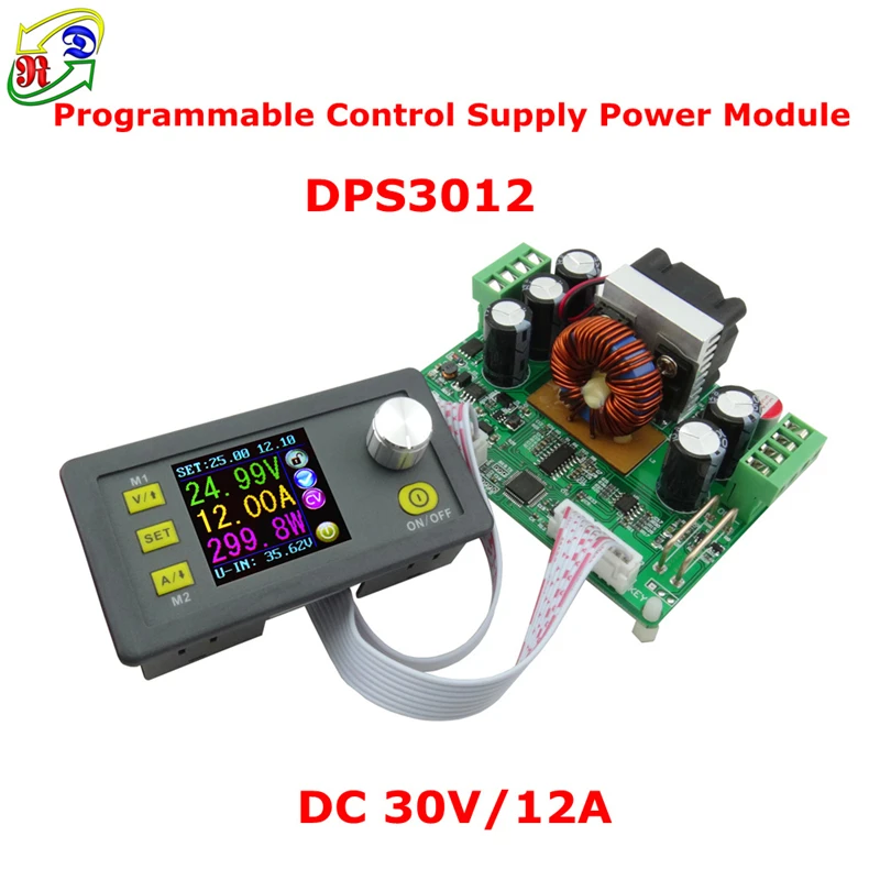 

DPS3012 32V 12A Constant Voltage current Step-down Programmable Power Supply module buck Voltage converter LCD voltmeter