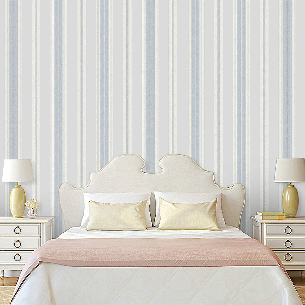 Beibehang 不織布壁紙 3 D 垂直ストライプ 無地 寝室とテレビのパネル 壁紙ロール Wall Paper Rolls Paper Rollnon Woven Wallpaper Aliexpress