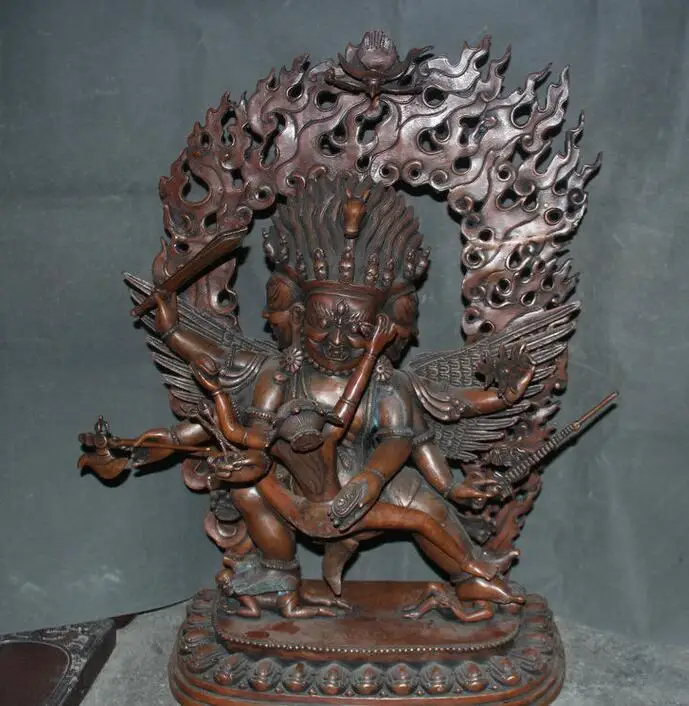 

Details about 27" Tibet Buddhism Copper Tantra Bodhisattva Chakrasamvara Chakrasambhava Statue