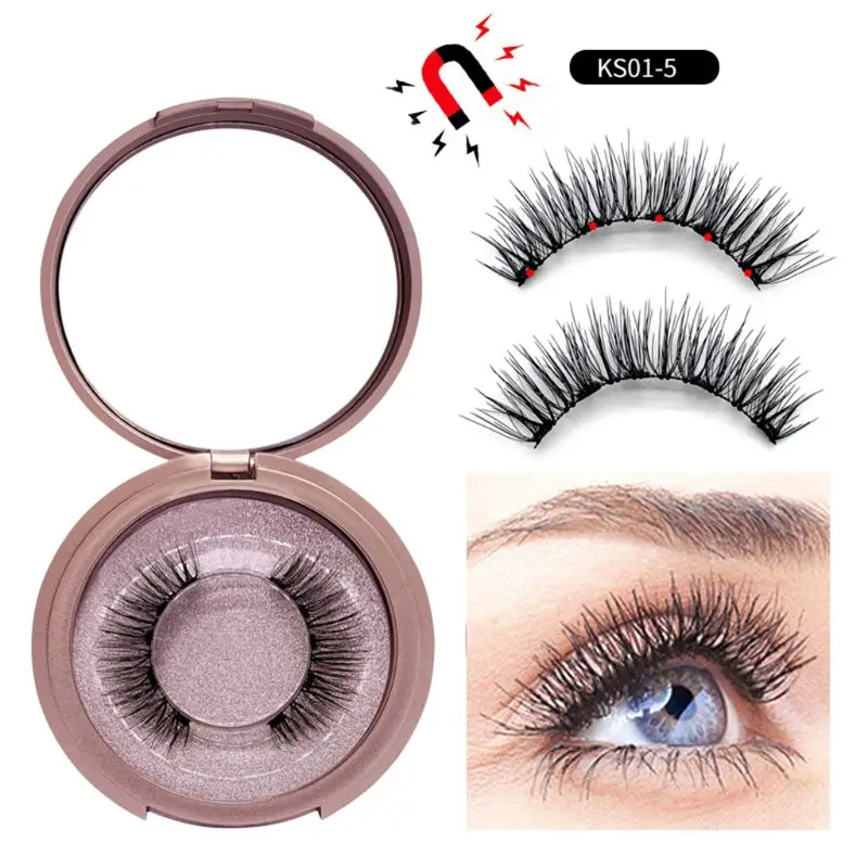 New Liquid Eyeliner+ Magnetic False Eyelashes+ Tweezer Set Makeup Long Lasting for False Eyelashes dropshipping - Цвет: 01