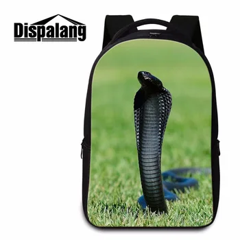

Dispalang coolest snake pattern on laptop backpack quality back bags for teenager personalized day bags for students boy's gifts