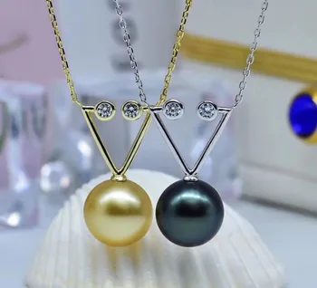 

925 Silver Pearl Necklace Chain with Pendant Findings and Component Jewelry Parts Fittings Women Accessories