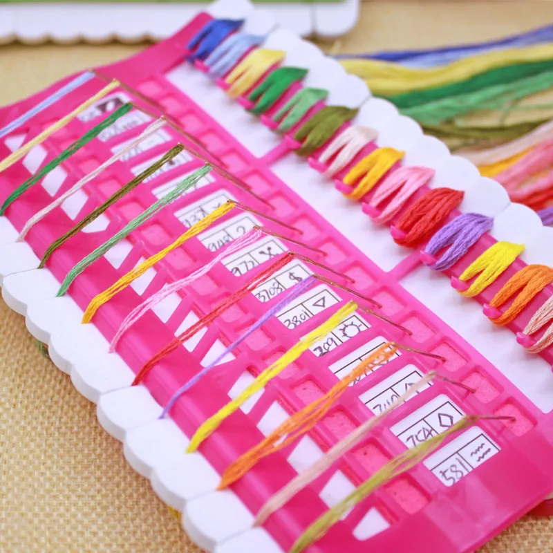 

Cross Stitch Line Embroidery Floss Organizer Tool Dedicated 30 Needles Pins Wire Holder Tools PAK55